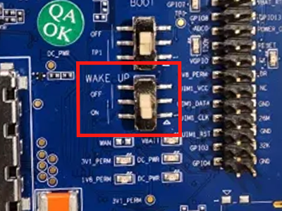 Figure 11 This WAKE-UP pin set to ON