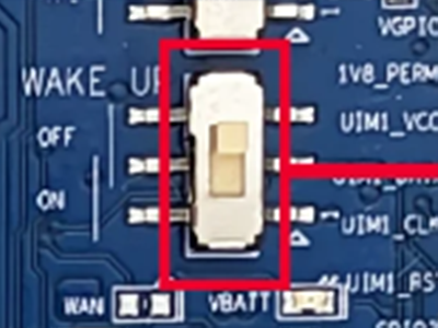 Figure 12 This WAKE-UP pin set to OFF