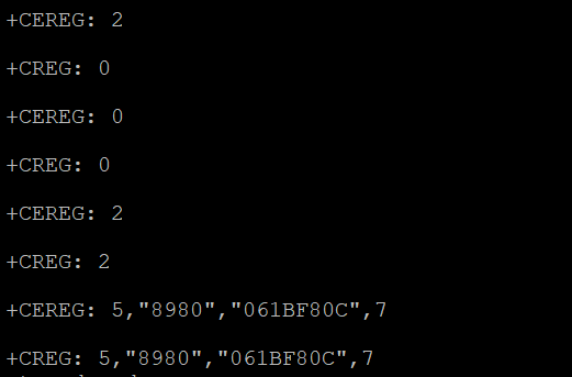 Figure 13 PuTTY terminal during eDRX mode